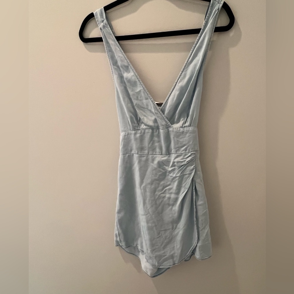 Zara Wrap Dress NWT Demin-like skort